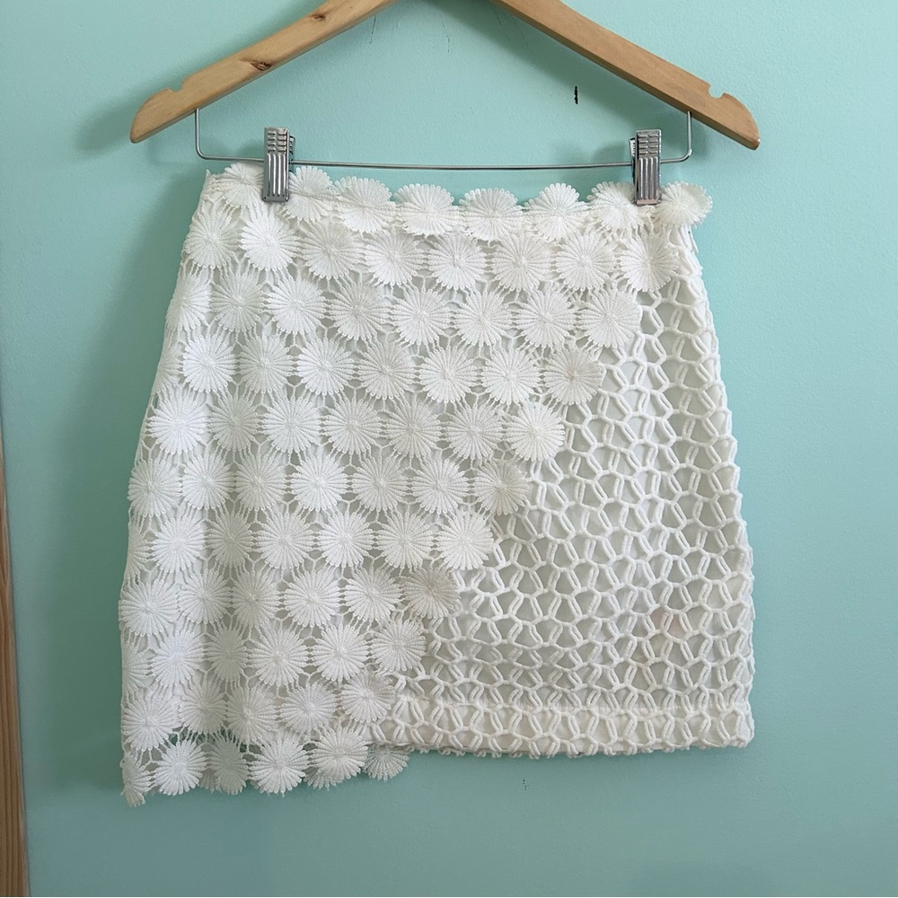 Topshop White Mini Skirt (US 6)
